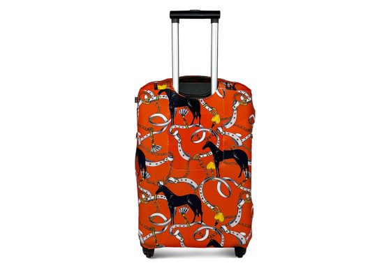 чехол_для_чемодана_премиум_м_бифлекс_оранжевые_лошади