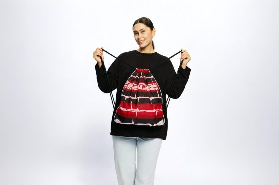 НФ-00039538-Рюкзак для сменной обуви (с углами из оксфорда), (40x45см). шнур 8 мм Оксфорд 600ПУ 220 гр.кв.м