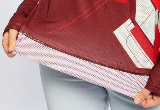 НФ-00042933-Лонгслив женский, прямого силуэта, горловина V-образная, 44(S)w, (720546). Барбус 170 гр. кв.м.