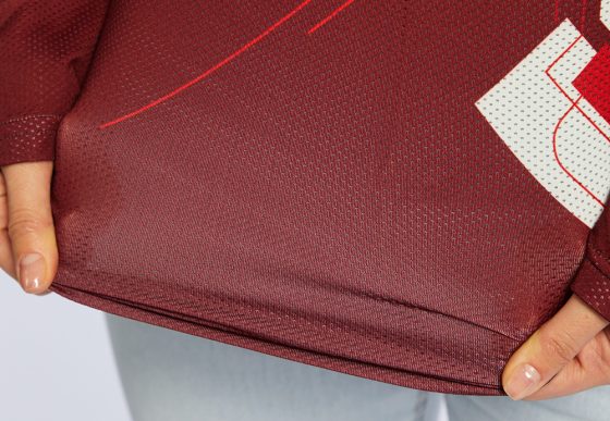 НФ-00042933-Лонгслив женский, прямого силуэта, горловина V-образная, 44(S)w, (720546). Барбус 170 гр. кв.м.