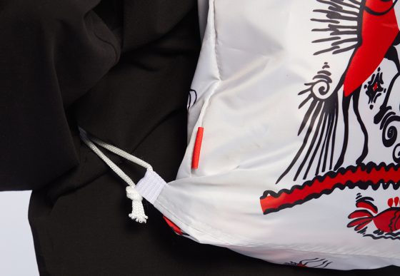 НФ-00044536-Рюкзак для сменной обуви (с накладным карманом на молнии) 40х45см. Оксфорд 210PU, 95 гр.кв.м.