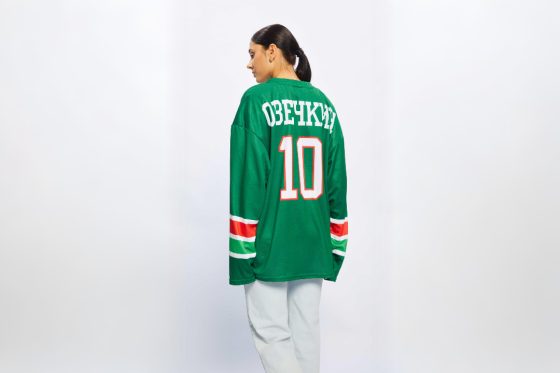 НФ-00053456-Джемпер болельщика унисекс, хоккейный , прямого силуэта, горловина круглая с обтачкой из осн.тк., рукав длинный втачной без усилительных накладок , 46(S). Ложная сетка